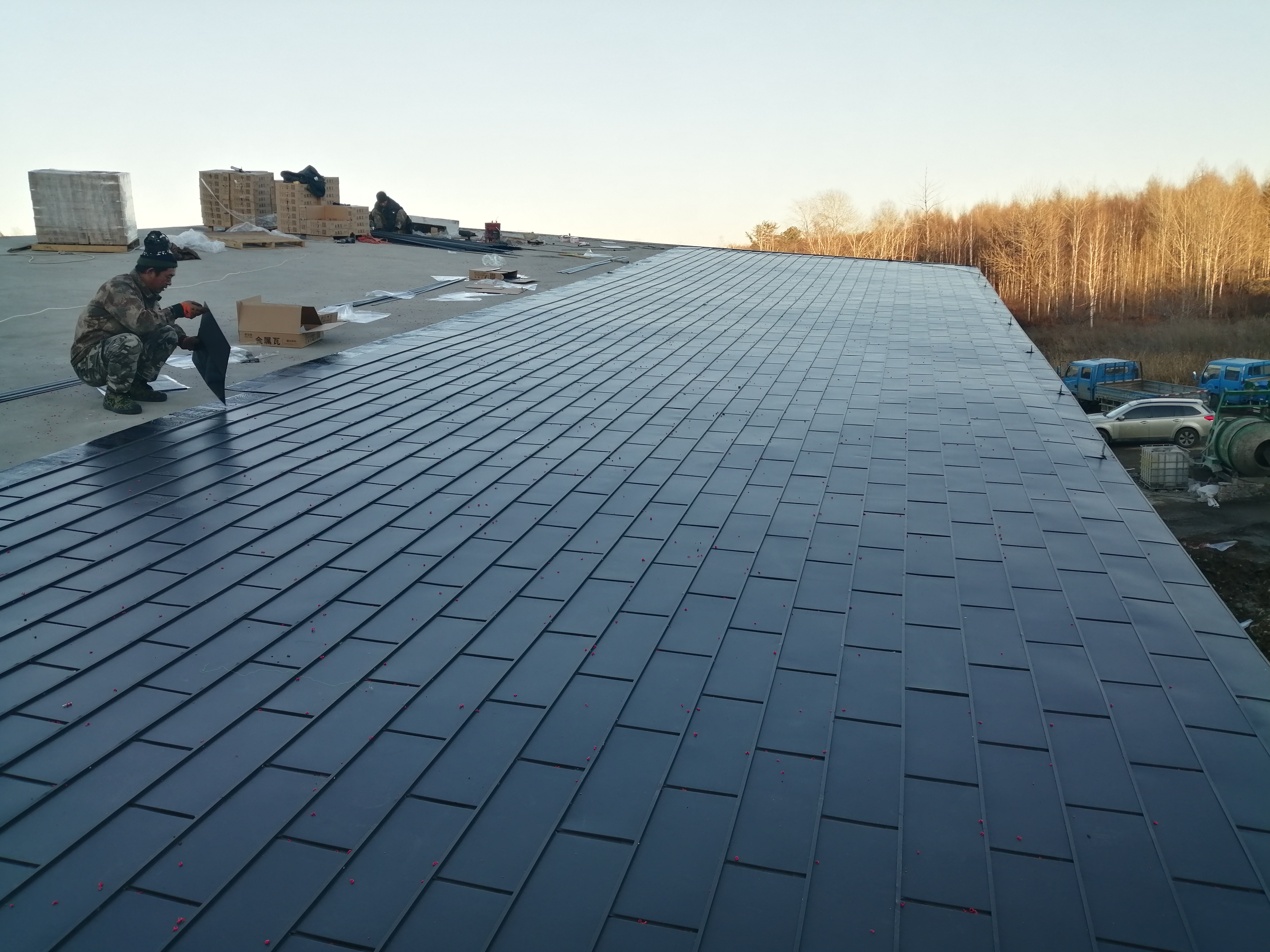 金属复合瓦施工